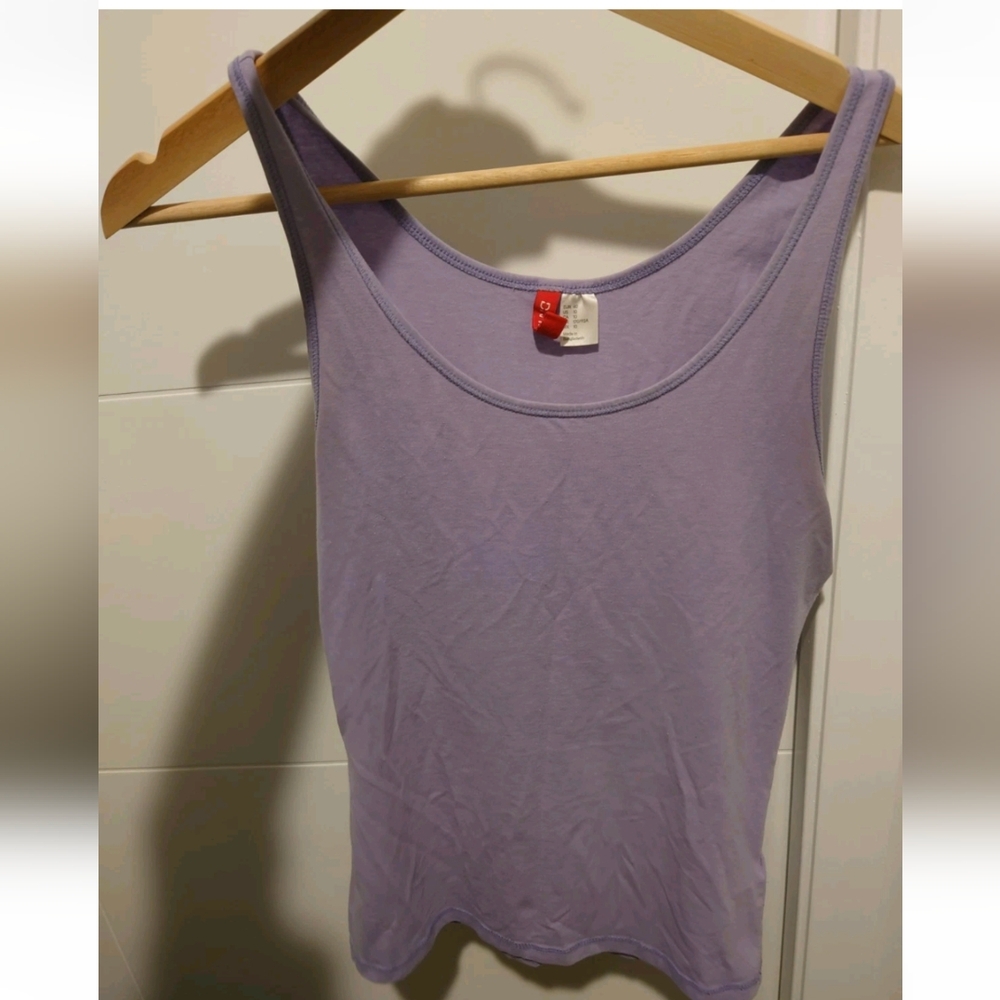 SOLD Lavender Tank Top H&M Essential Cotton Tank Top Size Medium US 10